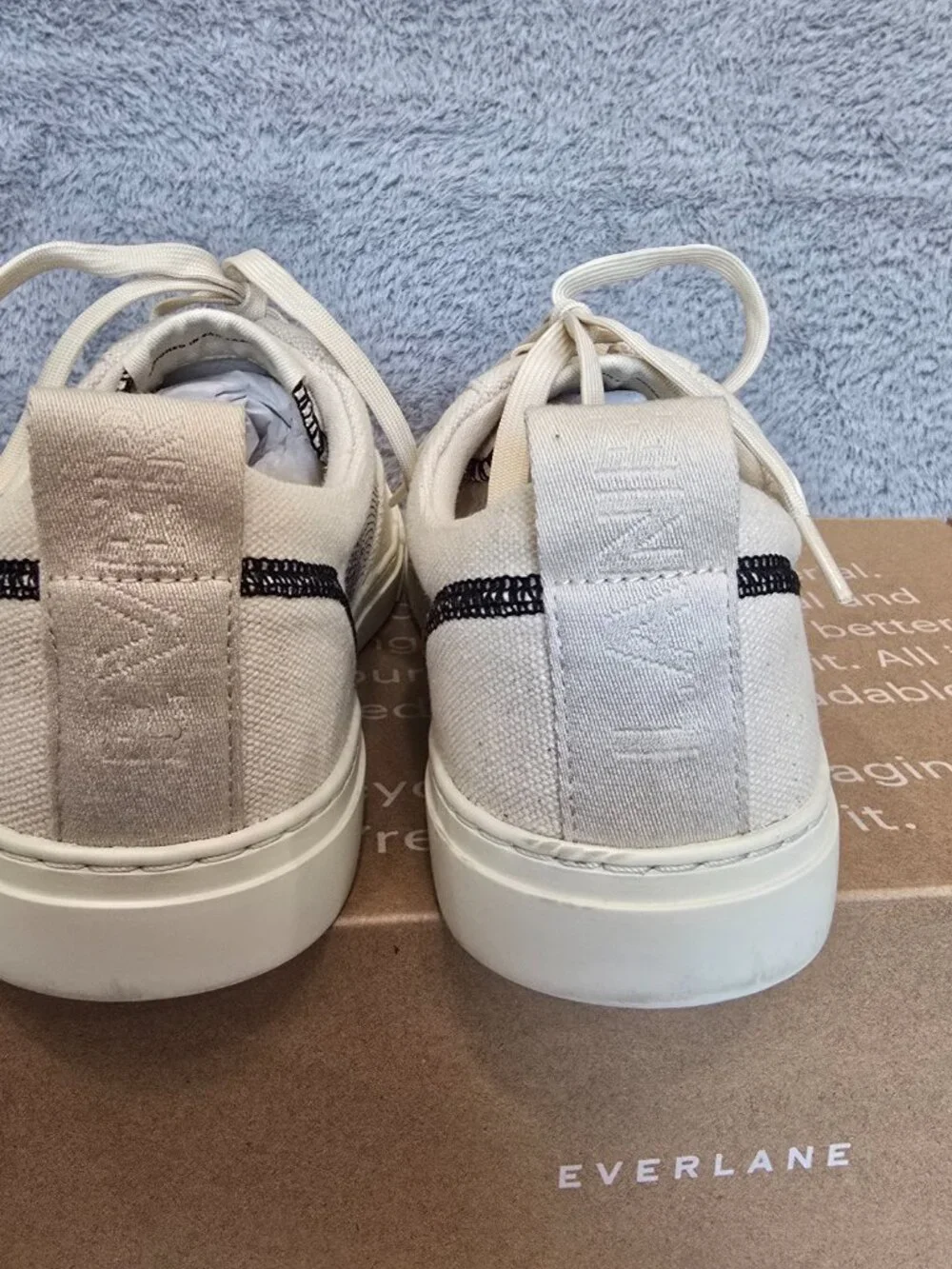 Men's Casual Canvas Sneakers in Beige - Unknown Brand